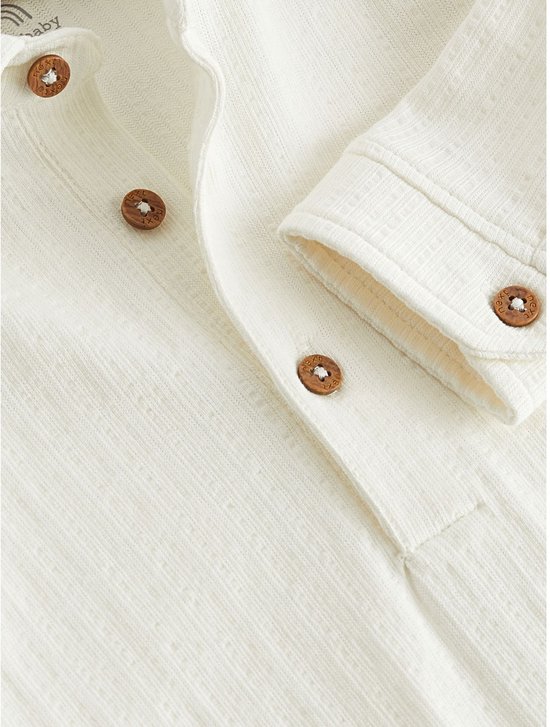 Next Baby Bodysuit met textuur en overhemd