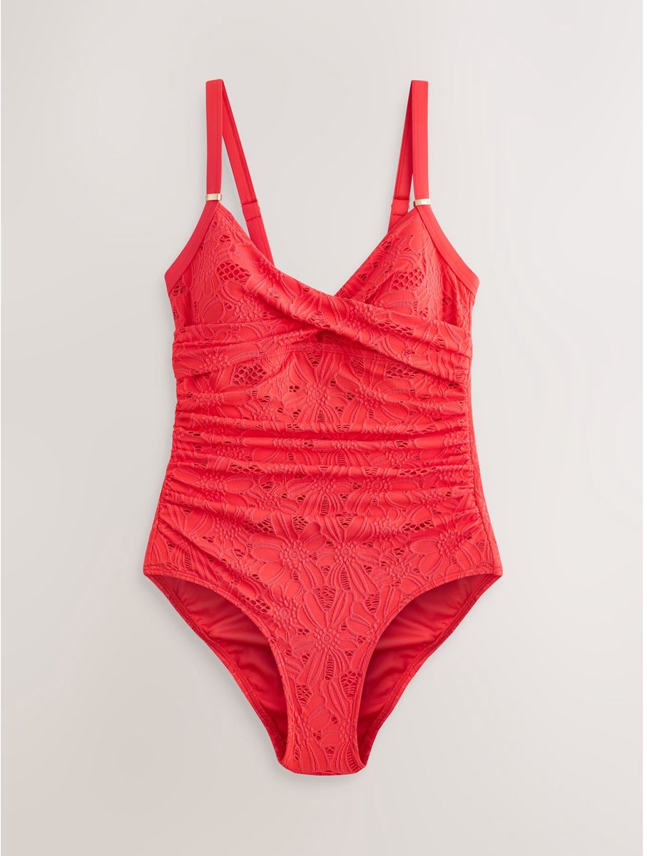 Next - Dames - Vormgevend en buikcorrigerend badpak - Rood