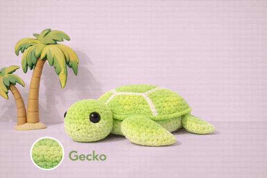 Zazu Zeeschildpad haakpakket - 440 Gecko - compleet pakket - big darling monochrome - Scheepjes