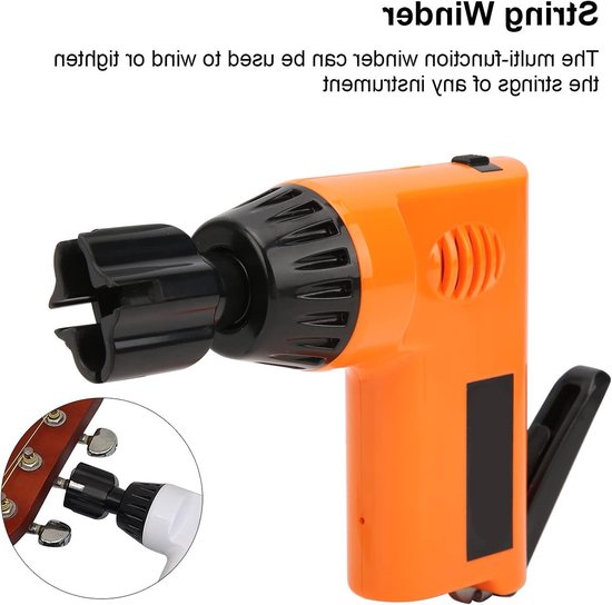 Elektrische Snarenwinder voor Gitaar, Bas, Mandoline en Ukulele - Multifunctionele Snarenknipper met 2.7-4.3V Spanning — afbeelding 2