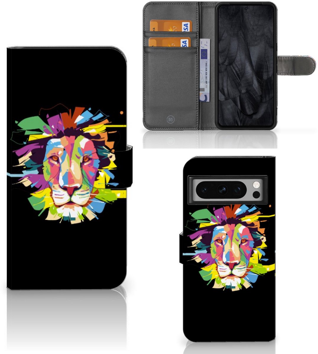 Google Pixel 8 Pro Leuk Hoesje Lion Color
