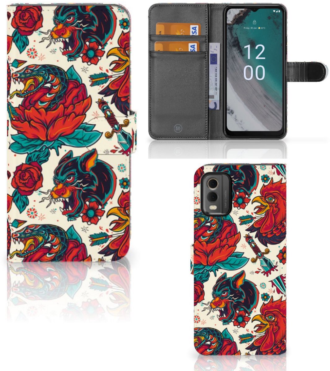 Telefoonhoesje met foto voor Nokia C32 Old Skool