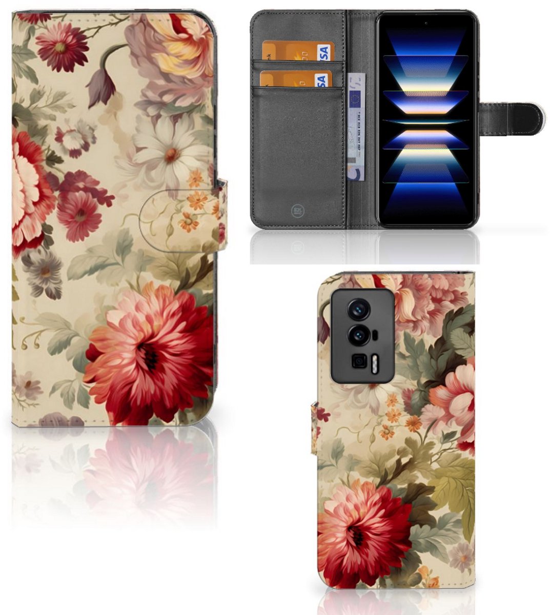 Hoesje voor Xiaomi Poco F5 Pro Bloemen