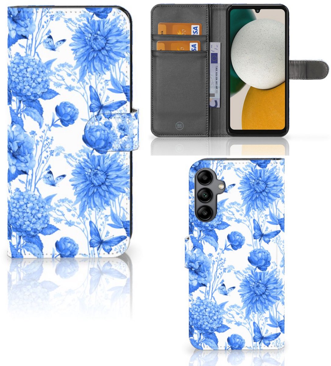 Hoesje voor Samsung Galaxy A34 Flowers Blue
