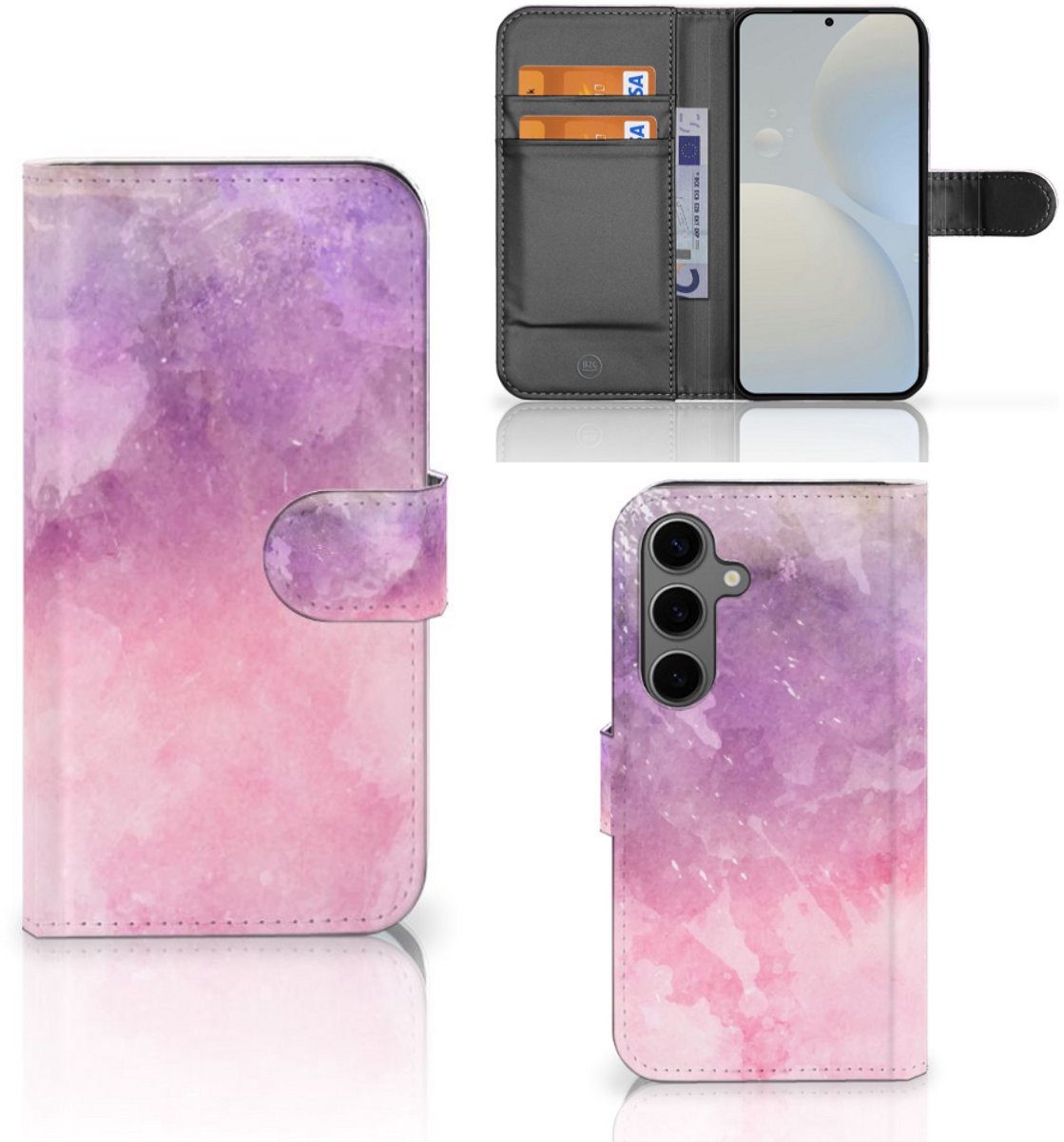 Hoesje Samsung Galaxy S25 Pink Purple Paint