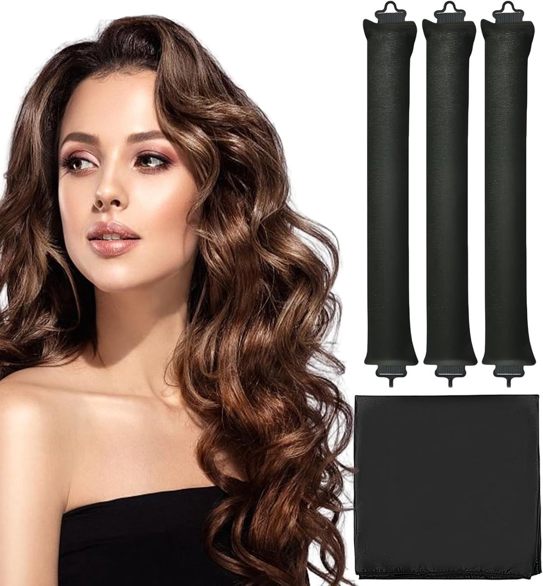 MTTproducts- Krulspelden Hitteloos - 3 Stuks - Nachtkrullen - Comfortabel voor Alle Haartypes - Gezond Alternatief - Lichtgewicht en Eenvoudig te Gebruiken - Haarkruller