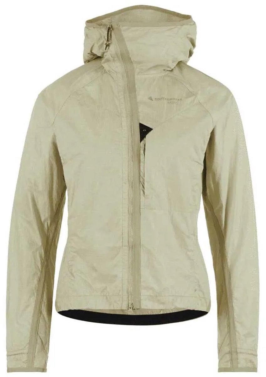 KlÄttermusen Ansur Hooded Wind Softshelljack Beige XS Vrouw