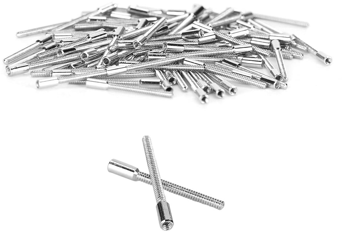 Complete Horlogereparatieset met 100 Onderdelen, 0.9 mm Trekas voor Precisiewerk en Onderhoud