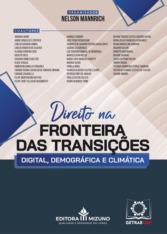O Direito na Fronteira das Transições Digital, Demográfic ... - cover