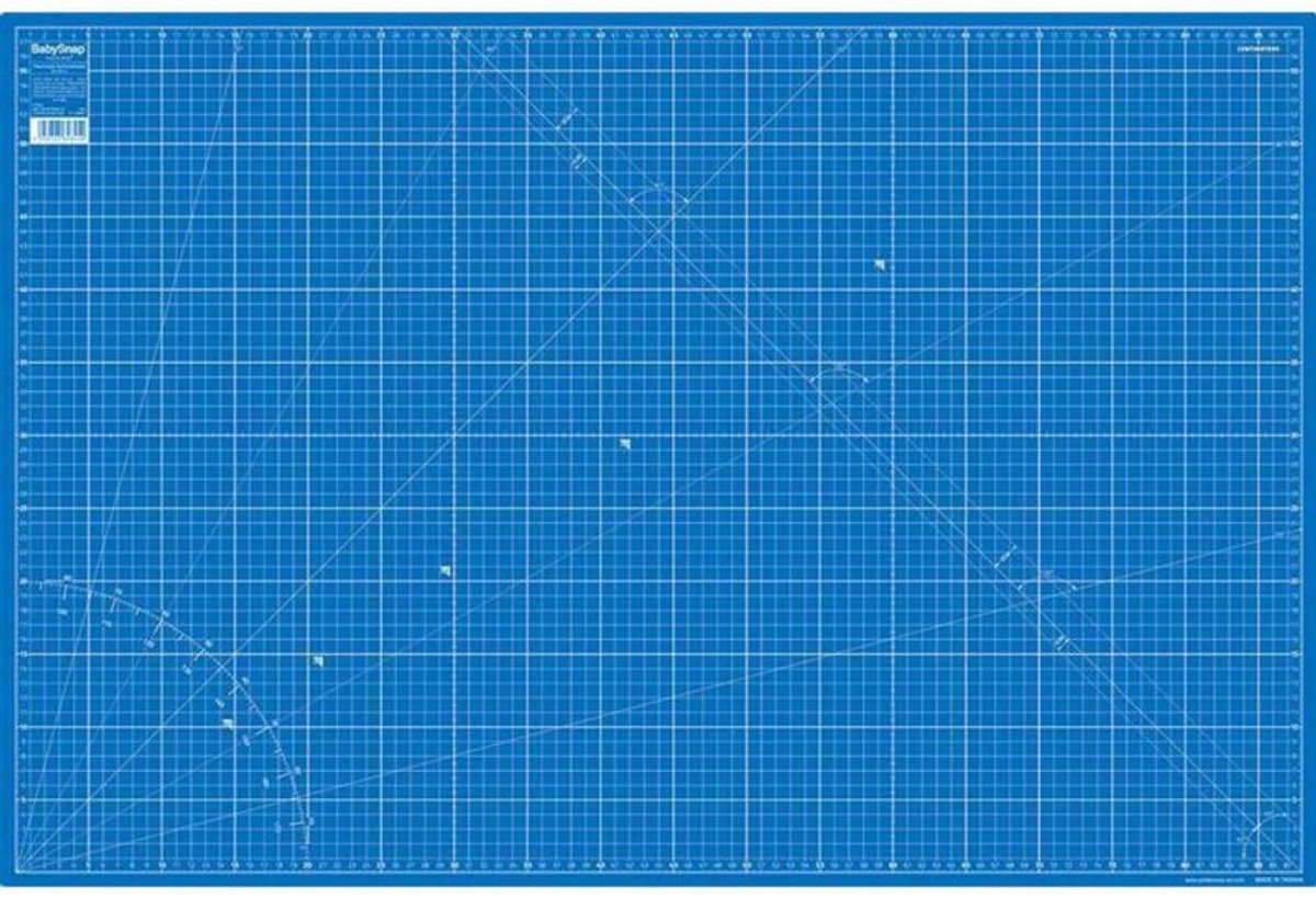 BabySnap Patchwork Snijmat 90 x 60 cm Blauw