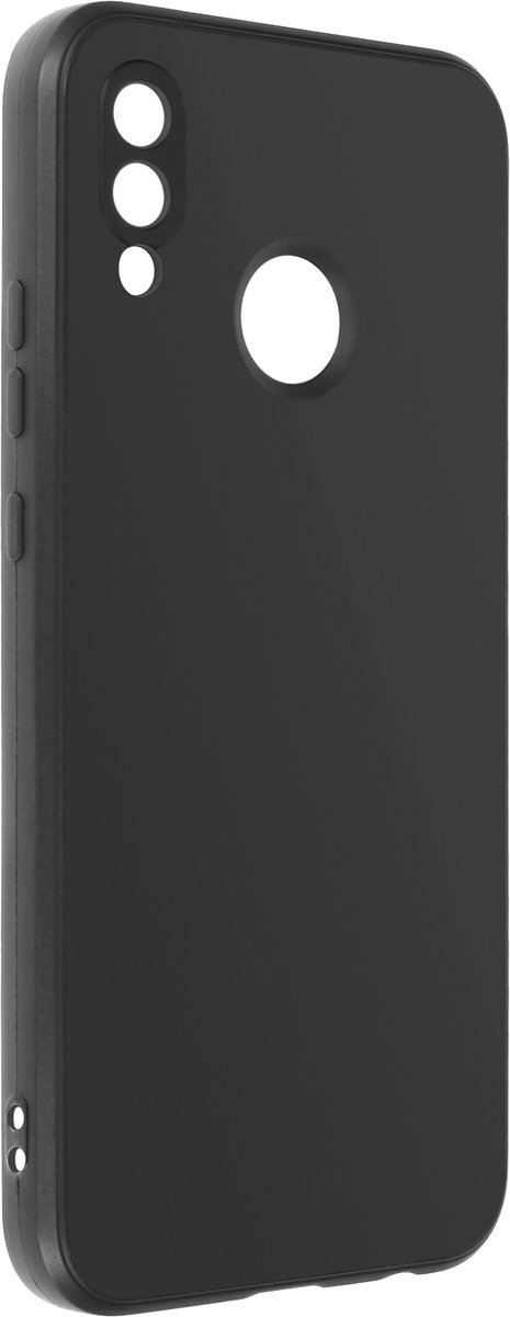 Avizar Hoes Geschikt voor Huawei P20 Lite Siliconengel - Zwart, Zwart