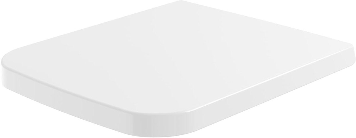 Toiletbril Duroplast - WC-deksel Toiletdeksel - Hygiënisch Werken - Softclose QuickRelease - Rechthoekig - Wit