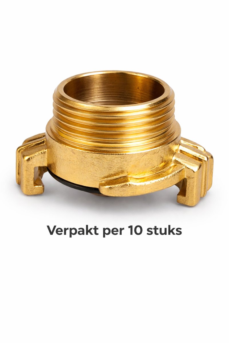 Geka koppeling 1" (=25mm) buitendraad - verpakt per 10 stuks - messing snelkoppeling