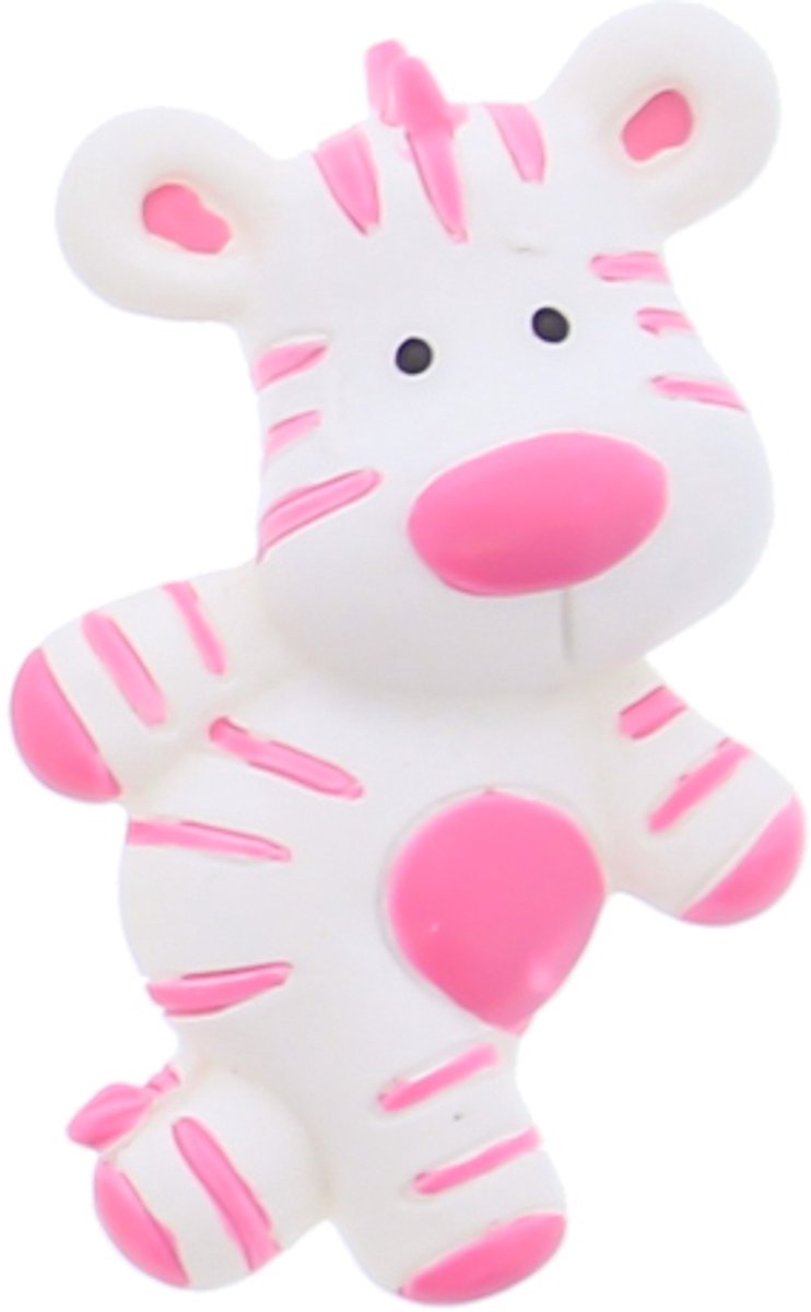 Zebra Punda magneet roze, 10 stuks