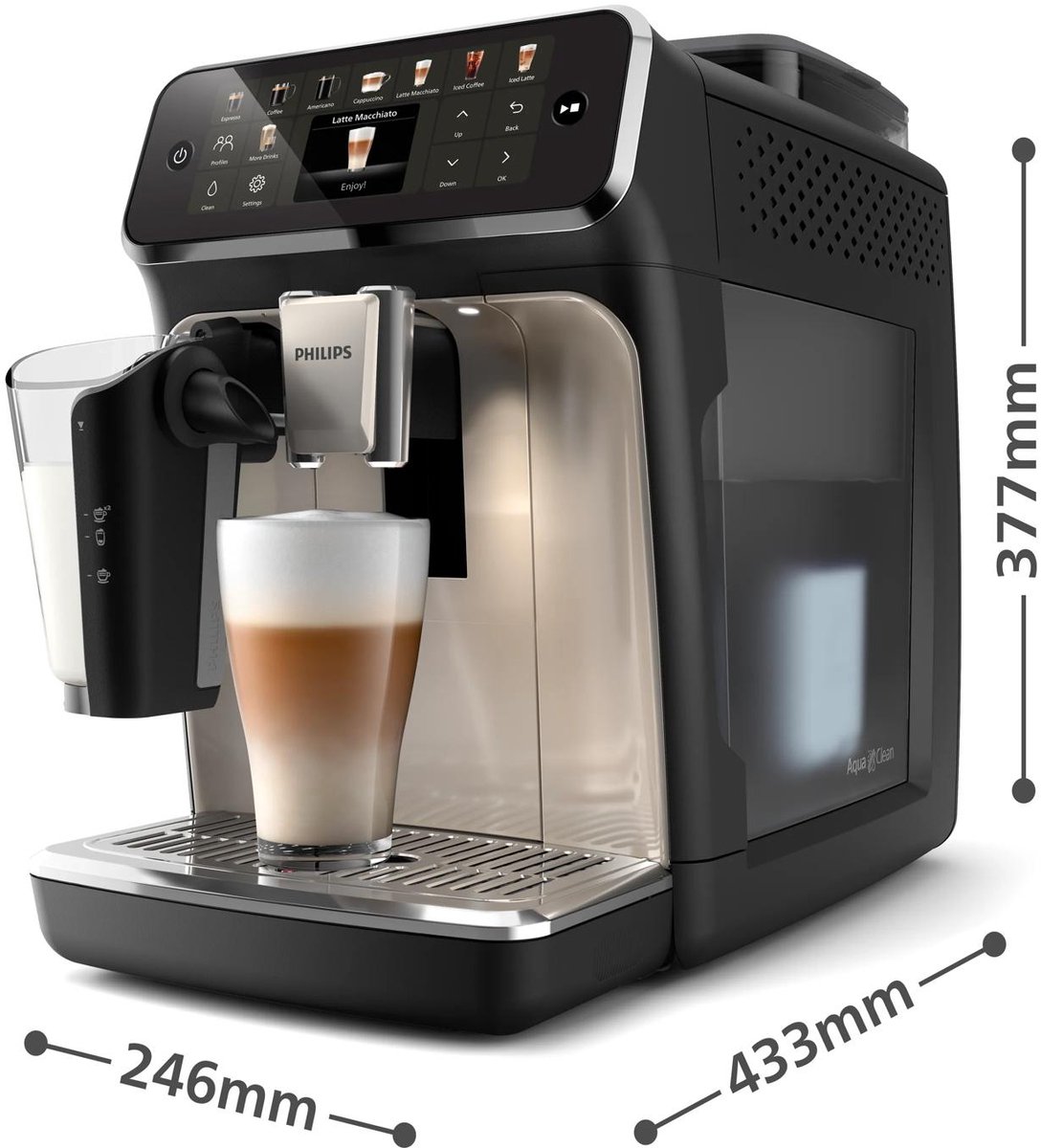 Philips 5500 series LatteGo EP5547/90 - Volautomatische Espressomachine - 20 koffierecepten - Keramische molen - Aquaclean filter — afbeelding 5