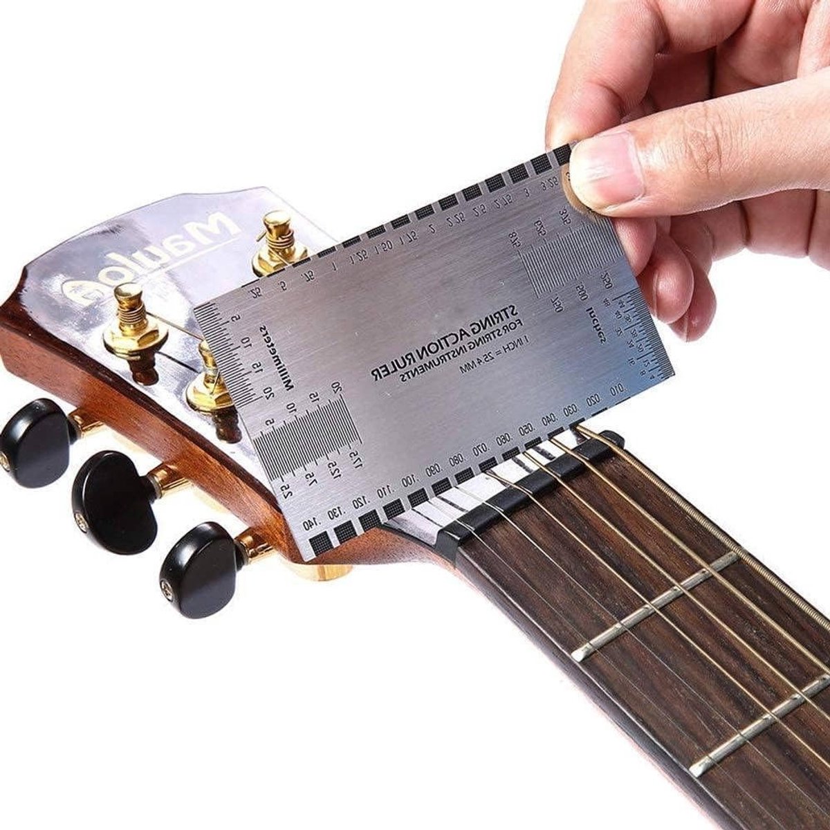 Metingen voor Gitaar: Precisie Ruler, Snaren Draagkracht, Touw Gereedschap en Reparatiehulpmiddelen voor Bas- en Akoestische Gitaren