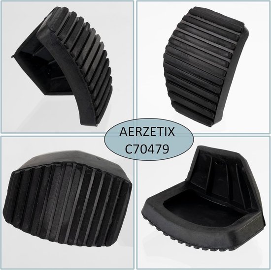 Pedaalbekleding Koppelingspedaal - Rempedaal Rubber - Veilige Grip - Specifieke Pasvorm - 49 gram - Zwart — afbeelding 4