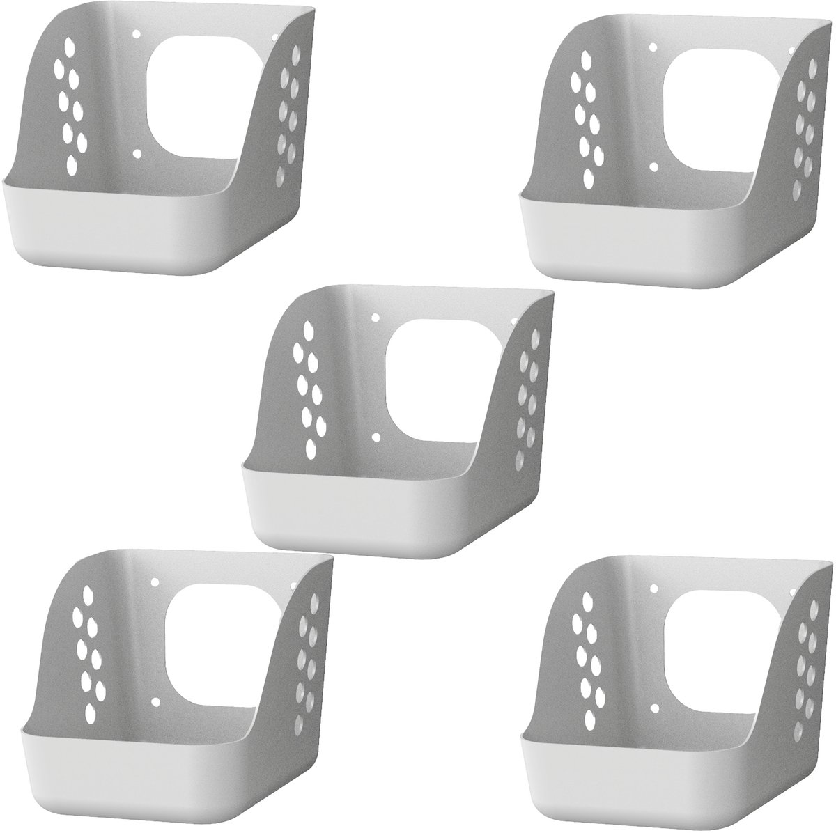 Basic Nest MINI grijs - legnest voor kippen voor tot wel 5 kippen voor wandmontage - kippennest - pluimve nest - kippenhok