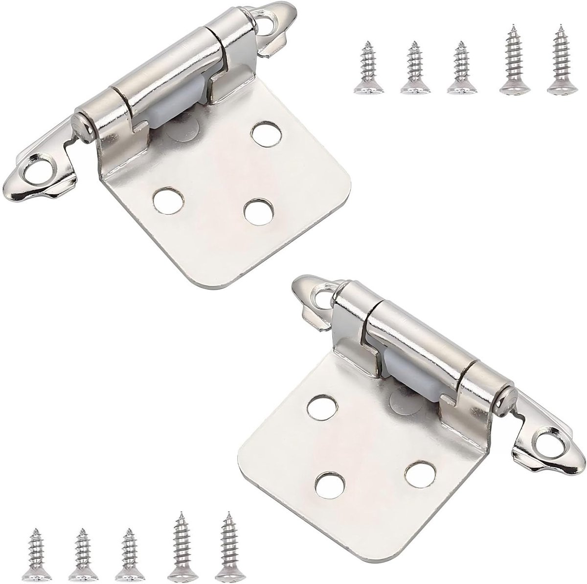 Qrity 2 Pcs Overlay Kast Scharnieren - Duurzame Deurscharnieren voor Keuken en Meubels