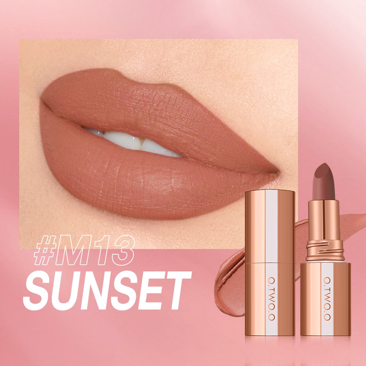 Matte Lipgloss- Velvet Finish - Long Lasting & Lichtgewicht - Matte Lippenstift met Intense Kleur - Mist Touch