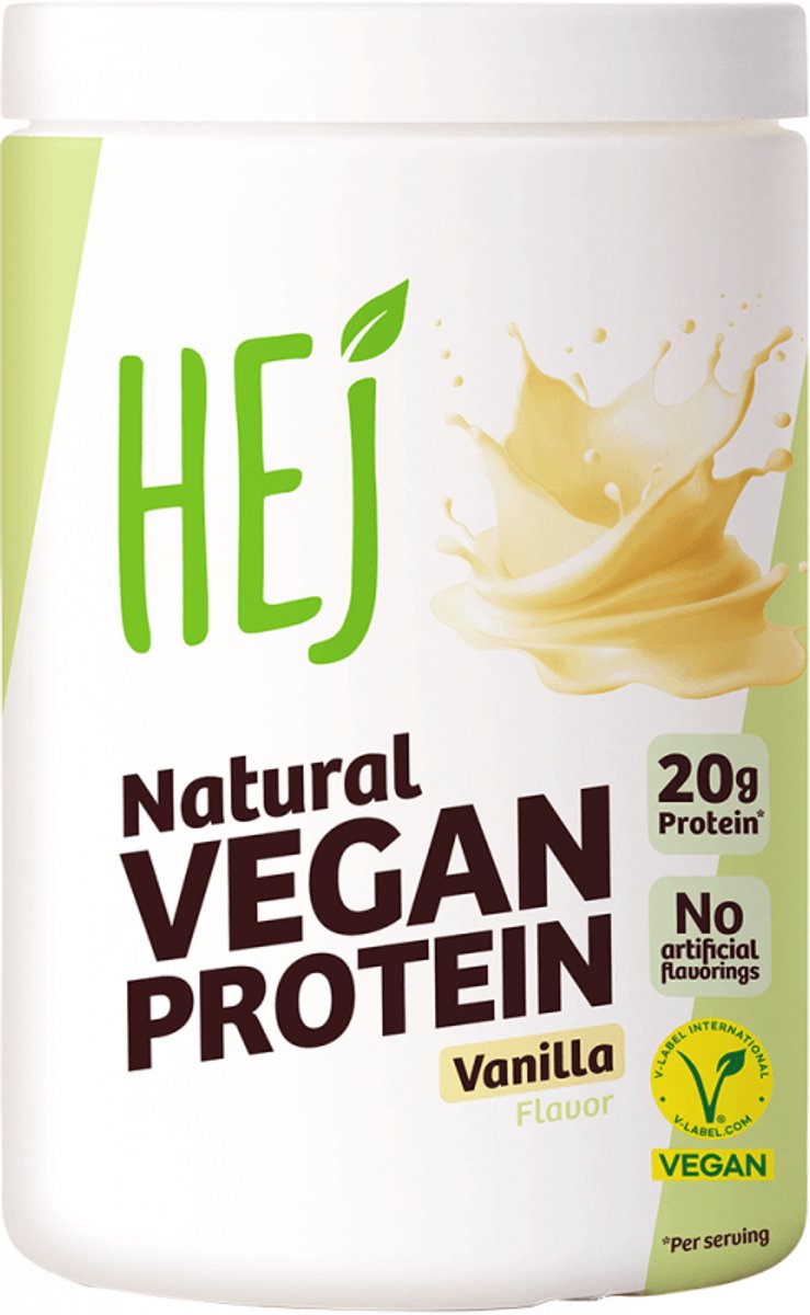 HEJ Natural Vegan Protein (300g) Vanilla - Eiwitten - Veganistisch eiwit