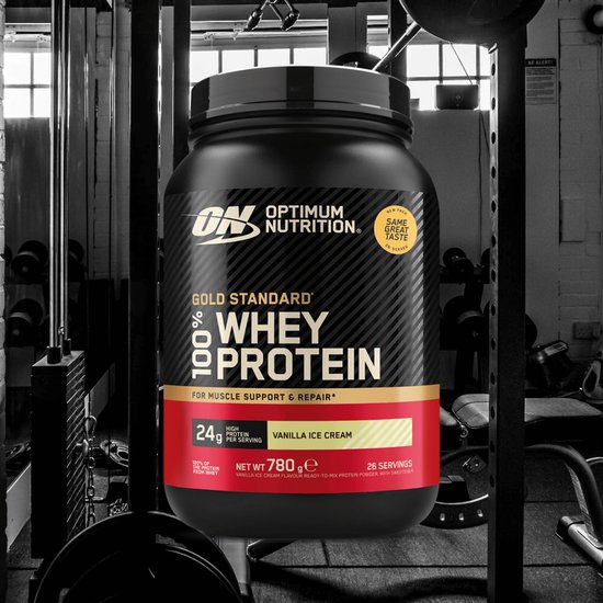 Optimum Nutrition 100% Whey Gold Standard (768g) Vanilla Ice Cream - Eiwitten - Wei-eiwit Mix van Merkloos — afbeelding 3