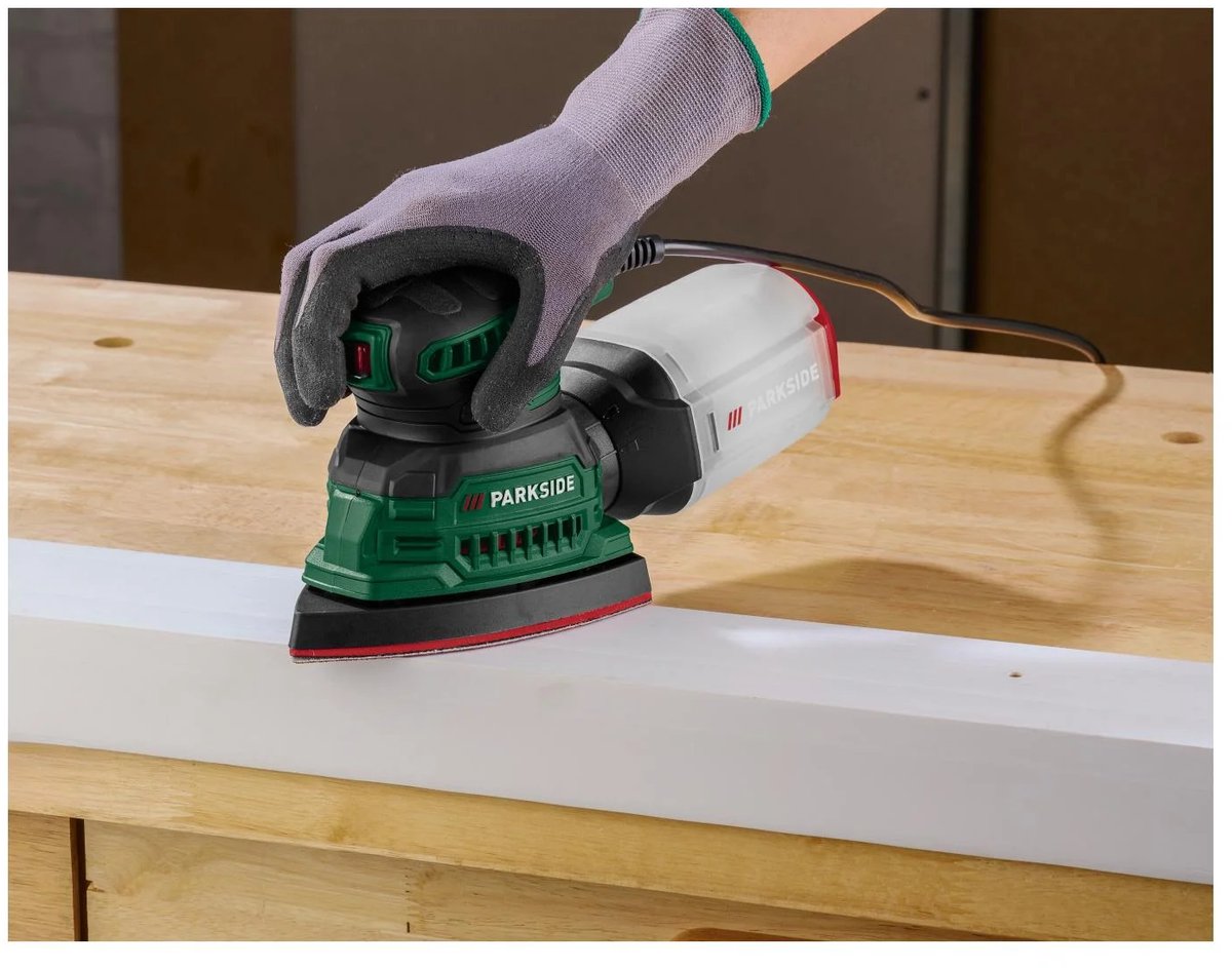 PARKSIDE® Schuurmachine 160 W - Oscillatiefrequentie: 13.000/26.000 tpm - Geïntegreerde afzuigfunctie met stofopvangbak - Ergonomische greep geschikt voor rechts- en linkshandigen – foto 3