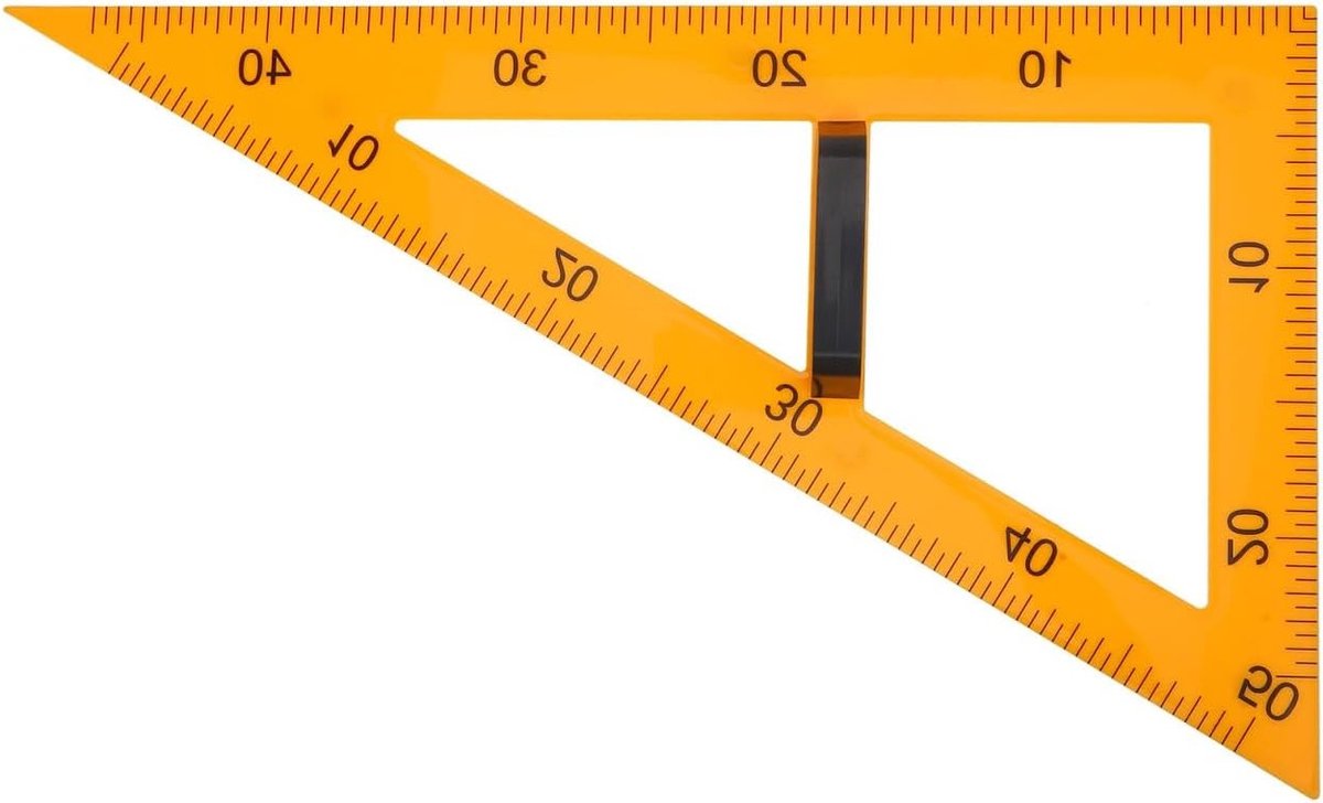 Plastic Magnetische Liniaal met Afneembare Handgreep, Geometrisch Tandheelkundig Gereedschap voor School en Klaslokaal, Precisie Meetinstrument en Onderwijsbenodigdheden