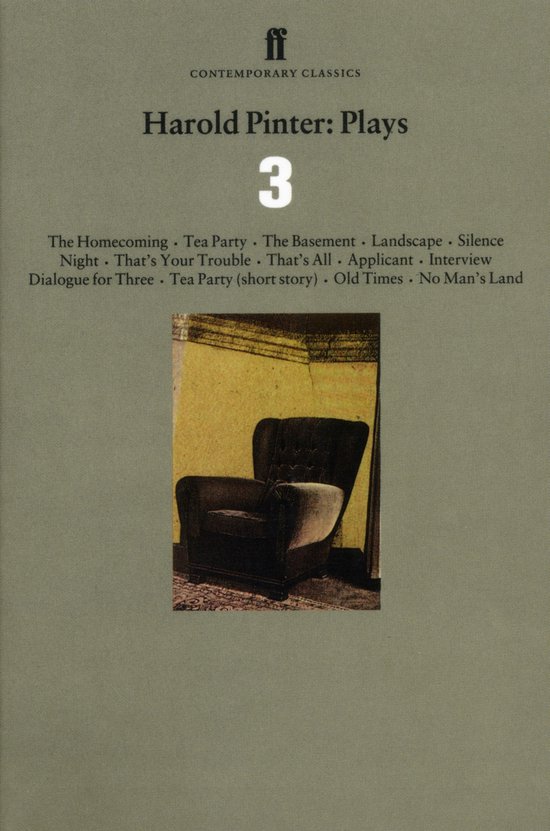 Harold Pinter Plays Three