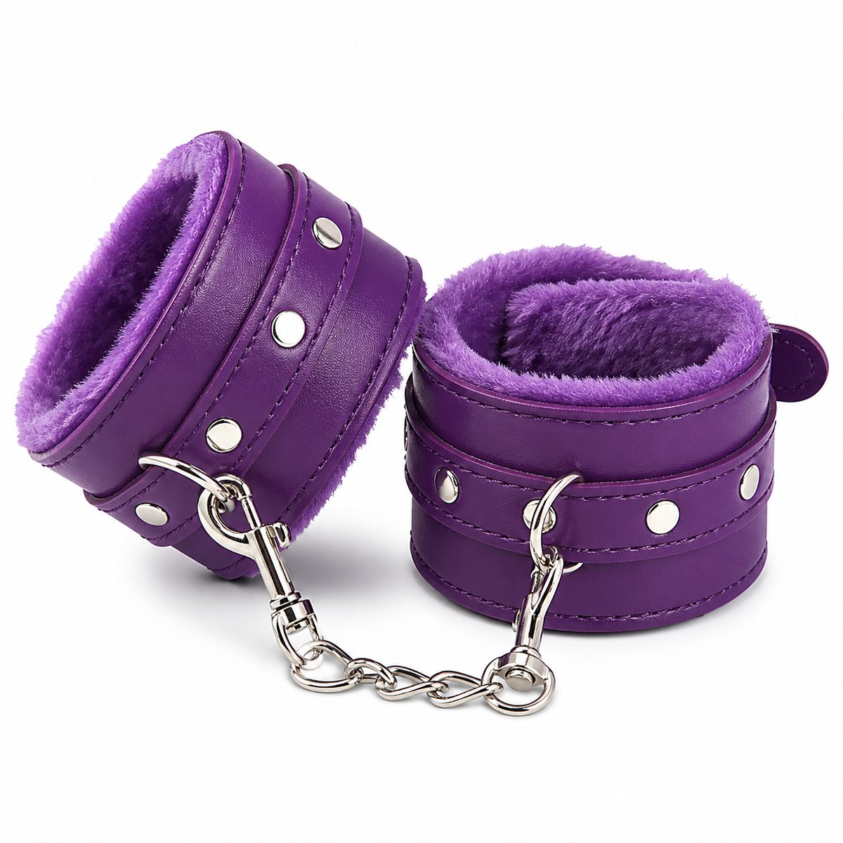 TJ Essentials Bondage Handboeien – Lederen BDSM Boeien – Seksspeeltjes – Voor Handen of Voeten – Paars