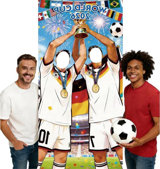 180x90cm Wereldkampioenschap 2026 Foto Deurbanner, Voetbal Decoraties, Foto Booth Frame, Feestdecoratie voor Voetbal Event