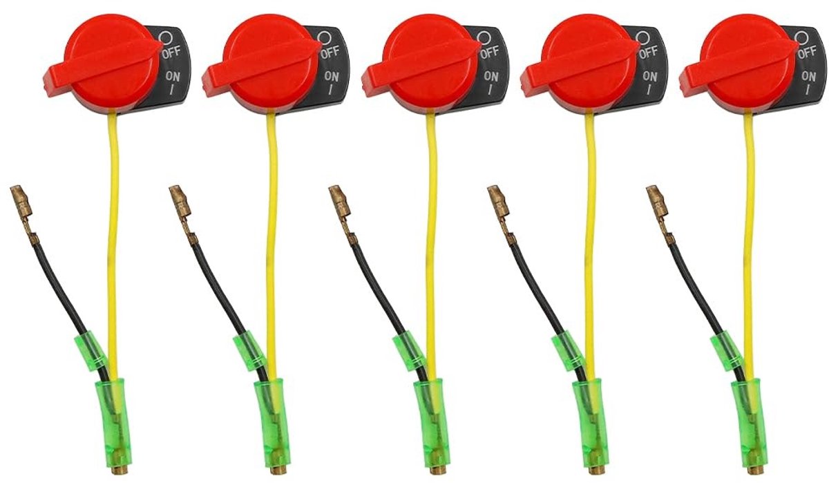 Allecto - Motor Stop Schakelaar - ON/OFF schakelaar - Geschikt voor generatoren - Draadverbinding - Krachtige motor - Voor GX160 GX200 GX240 GX270 ..
