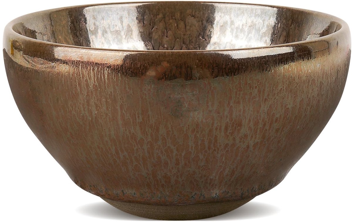 aladdien - Scheerkom - Handgemaakte Keramische Scheerkom - Goud - Natuurlijke Glazuur - Perfect als Cadeau voor Mannen - Geschikt voor Vaatwasser en..