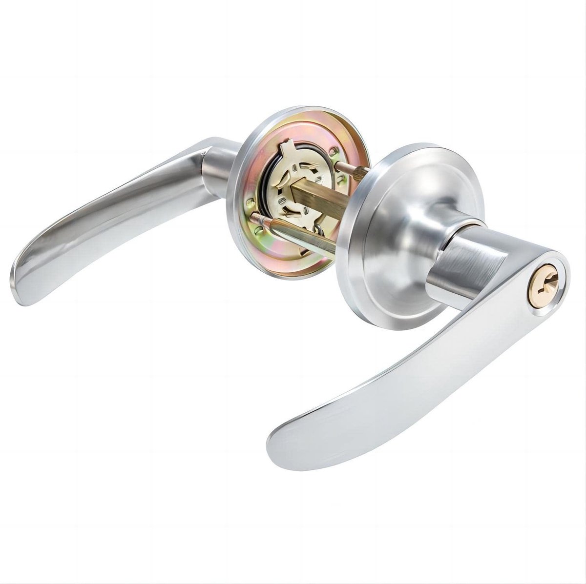 Qrity Heavy Duty Deurslot met Sleutel - Voor Badkamer en Toegang - 60/70mm Instelbaar