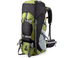TopChoice® Trekrugzak - Wandelrugzak - Dagrugzak - 70L - Olijfgroen