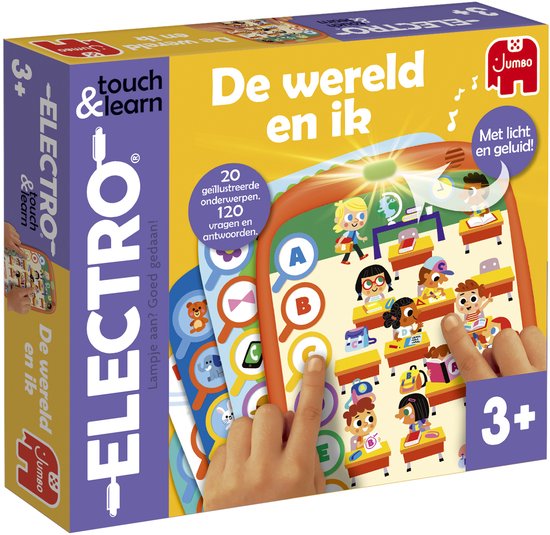 De doos van 'De wereld en ik' spel met afbeeldingen van spelende kinderen.