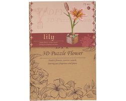 Houten 3D Bouwpakket Lelie - 71dlg.