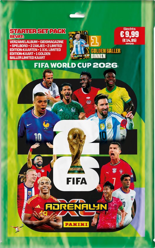 Panini – Adrenalyn XL 2026 – Starter pack kaarten – Binder