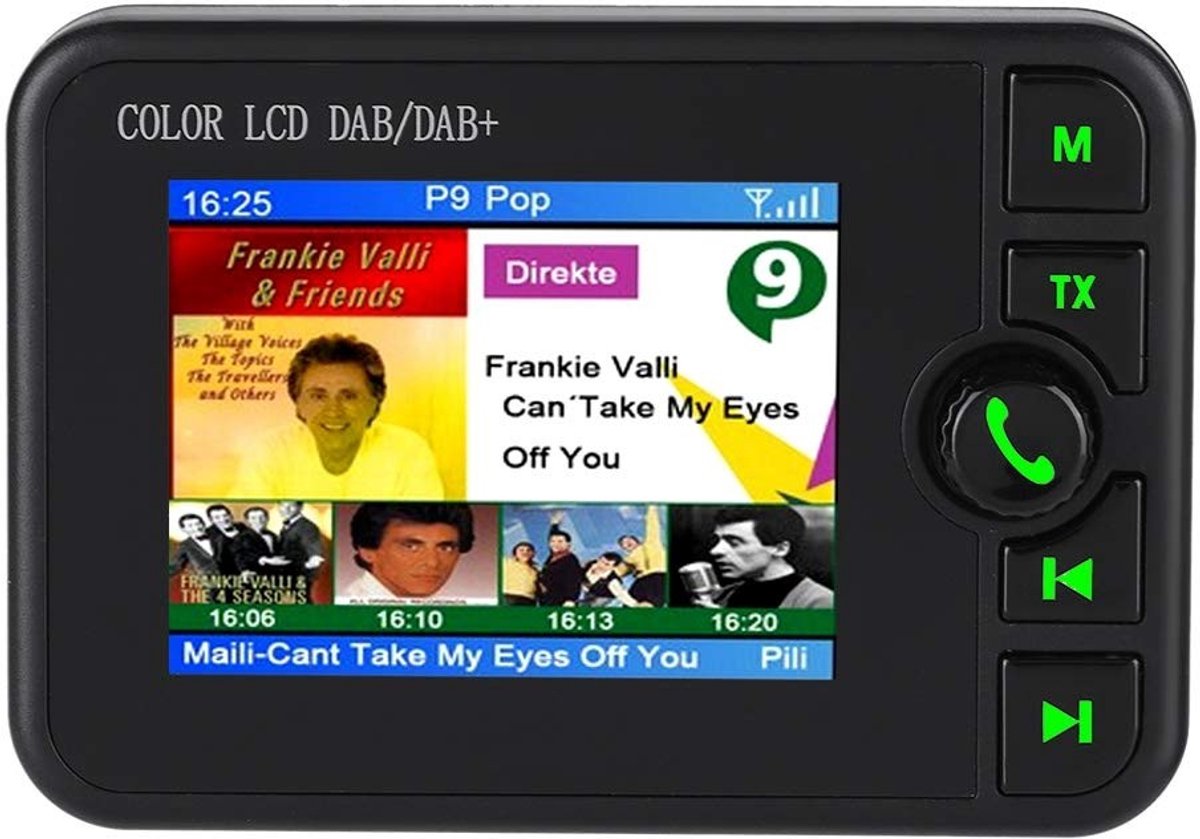 SPHProducts - Digitale Radio Adapter - Bluetooth muziek - LCD scherm - Blauw - FM radio - Geschikt voor auto - Multimedia ervaring
