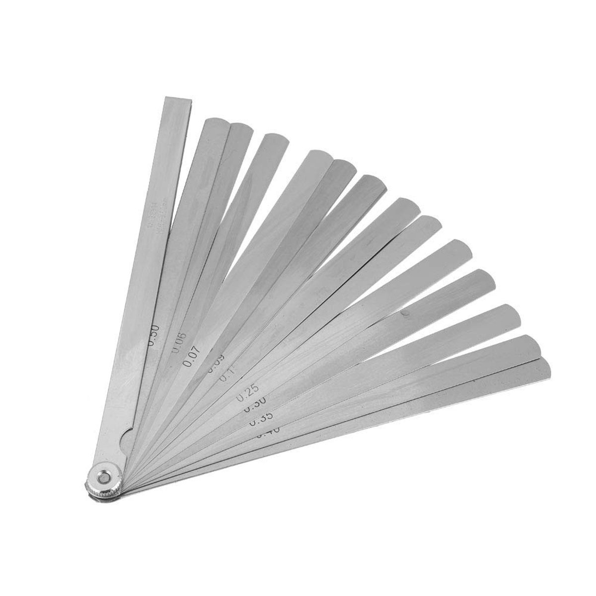aladdien - Voelermaat - 200 Mm Stalen Voelermaat - Duurzaam en nauwkeurig - Compact formaat - Meetgereedschap voor reparatie - Geschikt voor basgitaar