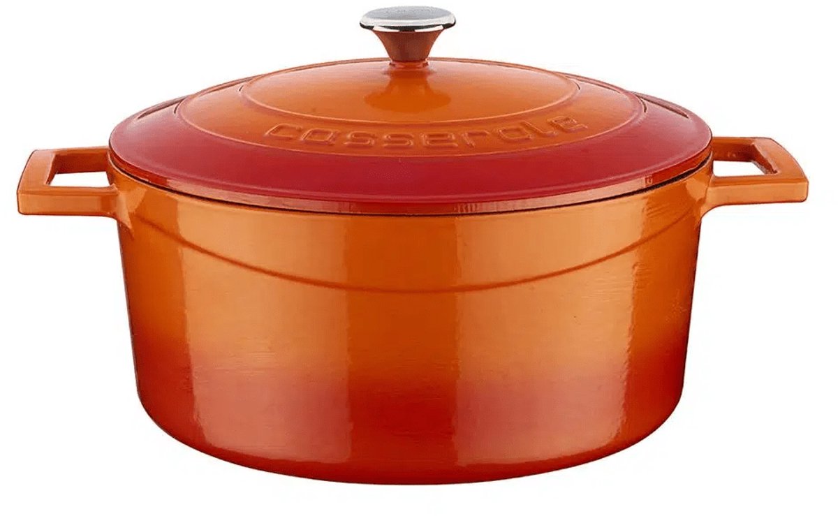Lava Braadpan - 24 cm - 4.49 liter - Gietijzer - Oranje