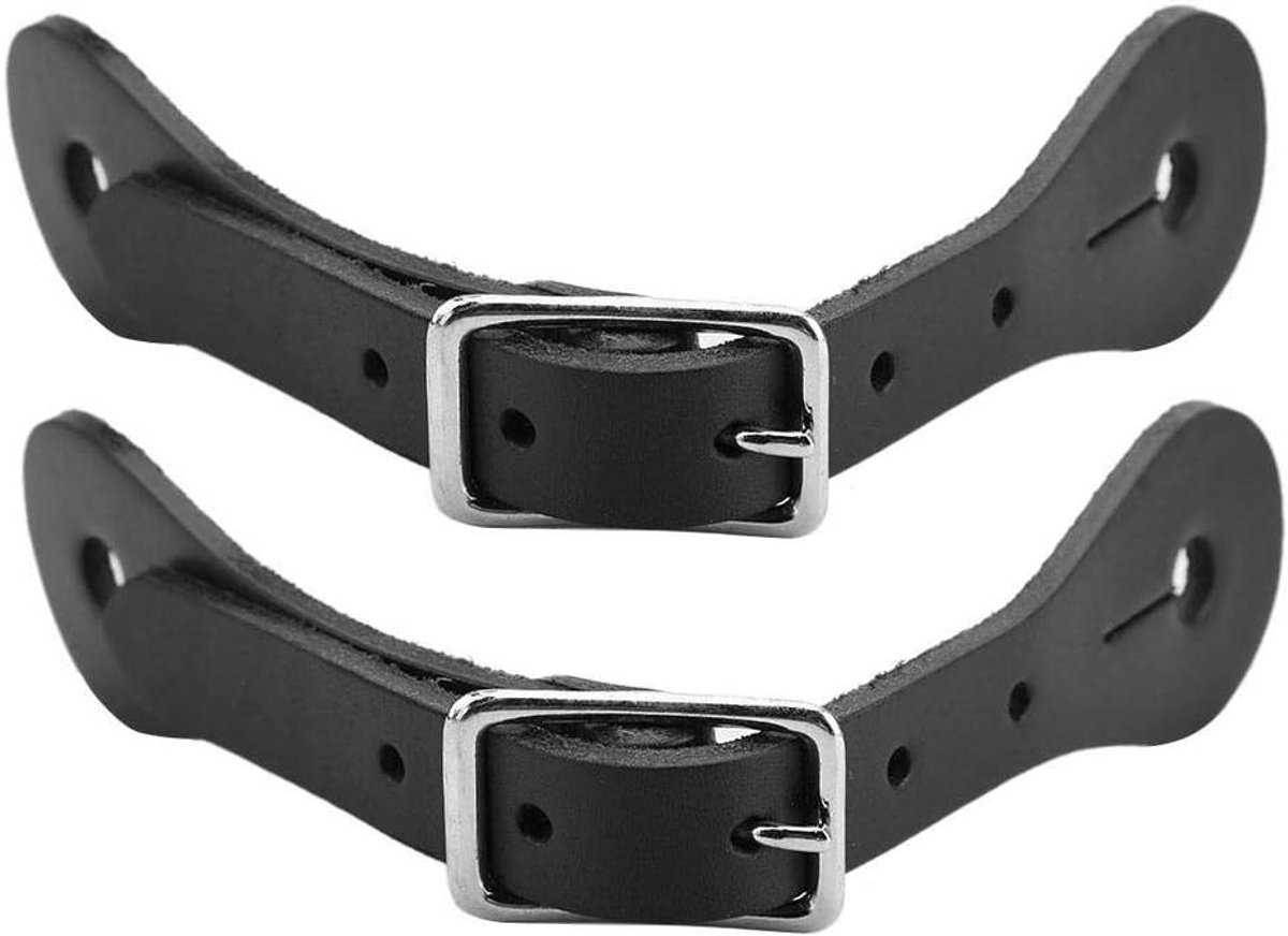 Handgemaakte leren rijaccessoires, set van 2 track riemen, duurzame lederen rijgordels voor paarden en ruiters