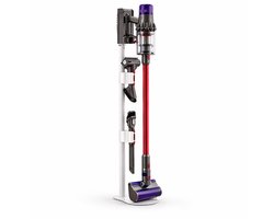 DEGG® - Stofzuiger Standaard Geschikt voor Dyson V7 V8 V10 V11 V12 V15 – Vrijstaand met Accessoirehouders – Zonder Boren – Wit