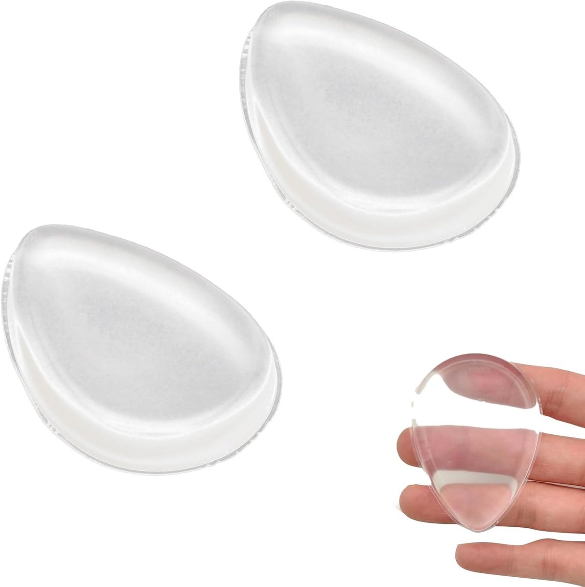 Wasbare Teardrop Silicone Makeup Spons voor Cosmetica en Vloeibare Foundation - 2 Stuks, Perfecte Applicator voor Make-up en Correctie