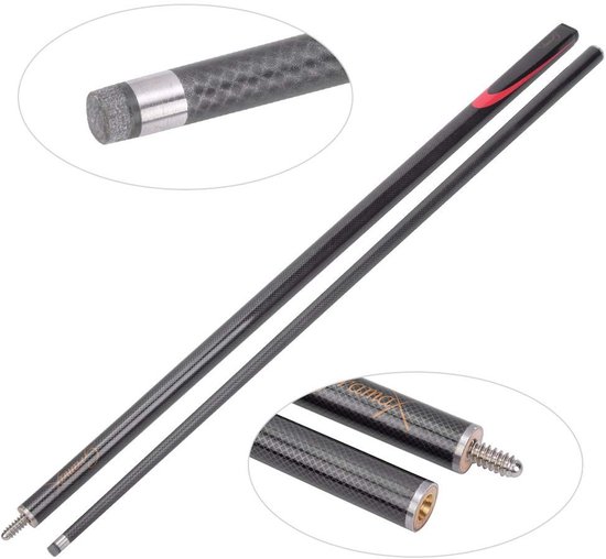 aladdien - Carbon Fiber Pool Cue Stick - Professionele Biljartkeu - Lage Deflectie Technologie - Lichtgewicht - Snooker Rod Accessoire - Geschikt vo.. — afbeelding 3