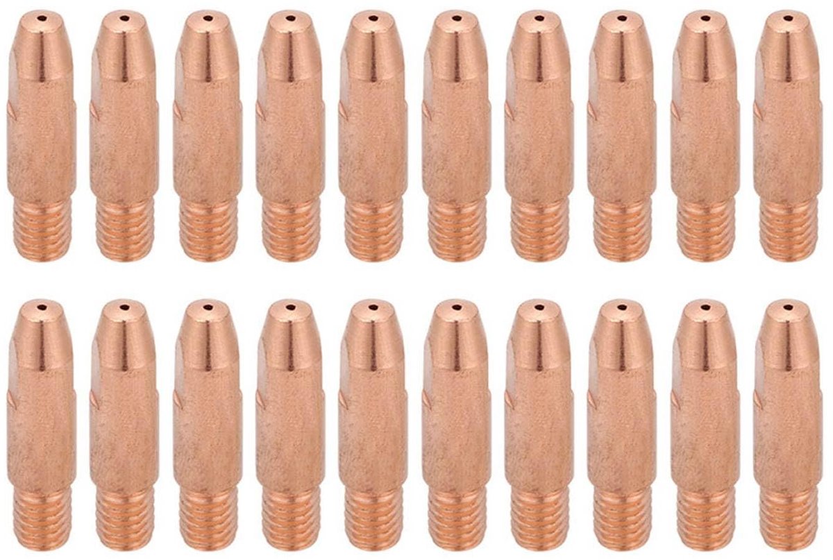 Lasmond M6 - Contacttip MIG - MIG Lassen - Hoge Temperatuur Bestendig - 1.2mm 20 Stuks - Koper