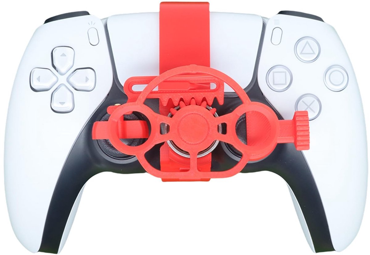 Allecto - Mini Stuurwiel voor PS5 - 3D Geprint Racing Wheel Accessoire - Verbeterde Gameplay - Comfortabel Ontwerp - Gaming Accessoires - Geschikt ...