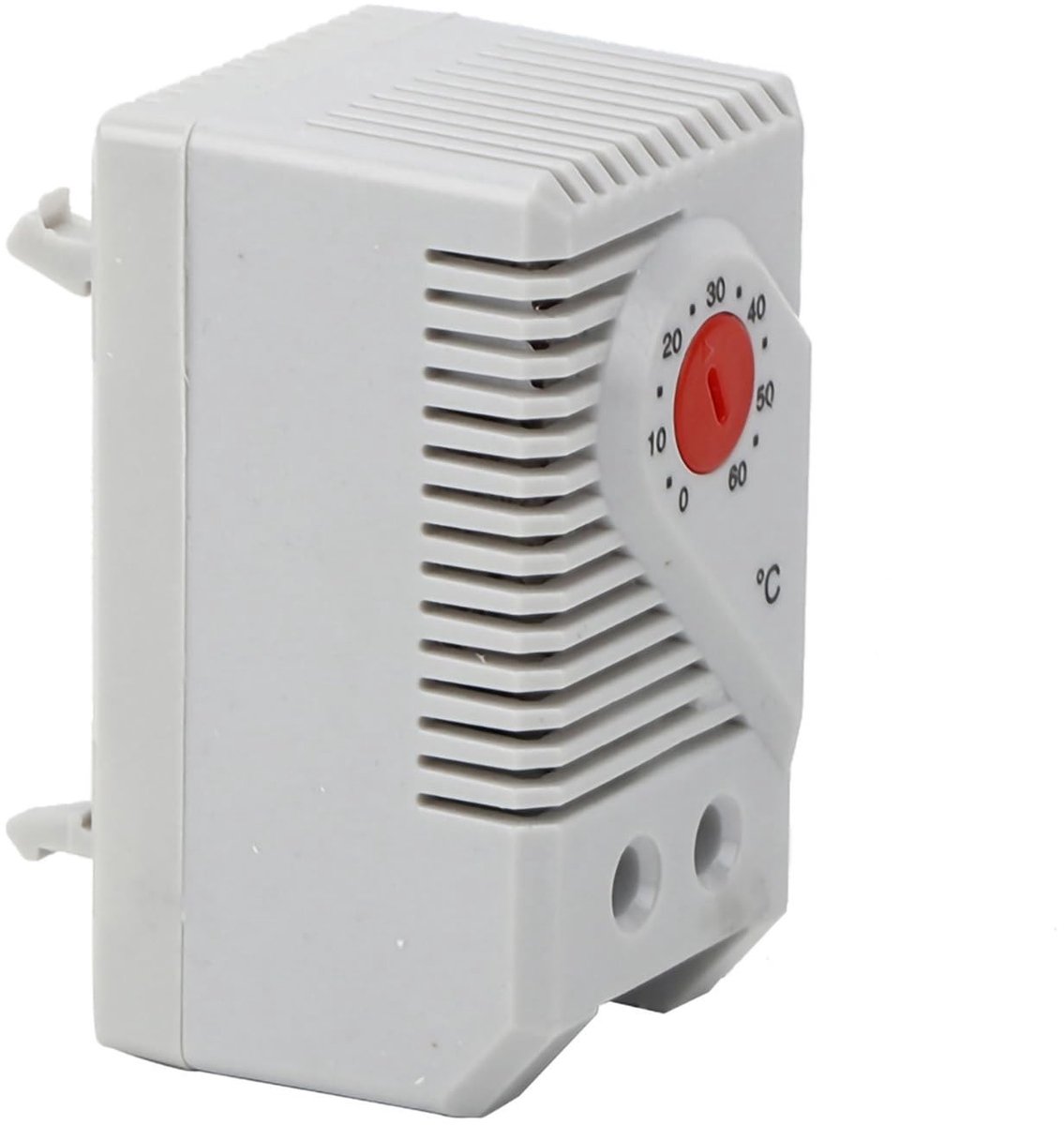 Allecto - Mechanische Thermostaat - Verwarming en Ventilatie - DIN-railmontage - 0-60 °C - Energiebeheer - Temperatuurregeling - Geschikt voor dive..