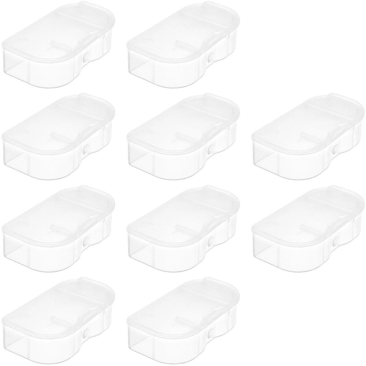 Allecto - Batterij Bescherming Case Cover - 10 Stuks - Transparant - Geschikt voor Nikon EN-EL15 EL15A EL15B - Batterij Opslag - D500 D600 D610