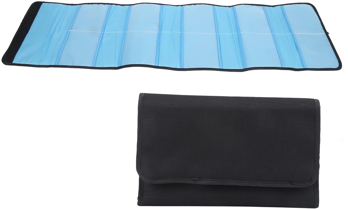 aladdien - Filtertas voor Cameralens - Nylon Tas met 10 Zakken - Ideaal voor Rond en Vierkant Filters - Compact en Lichtgewicht - Geschikt voor Foto..
